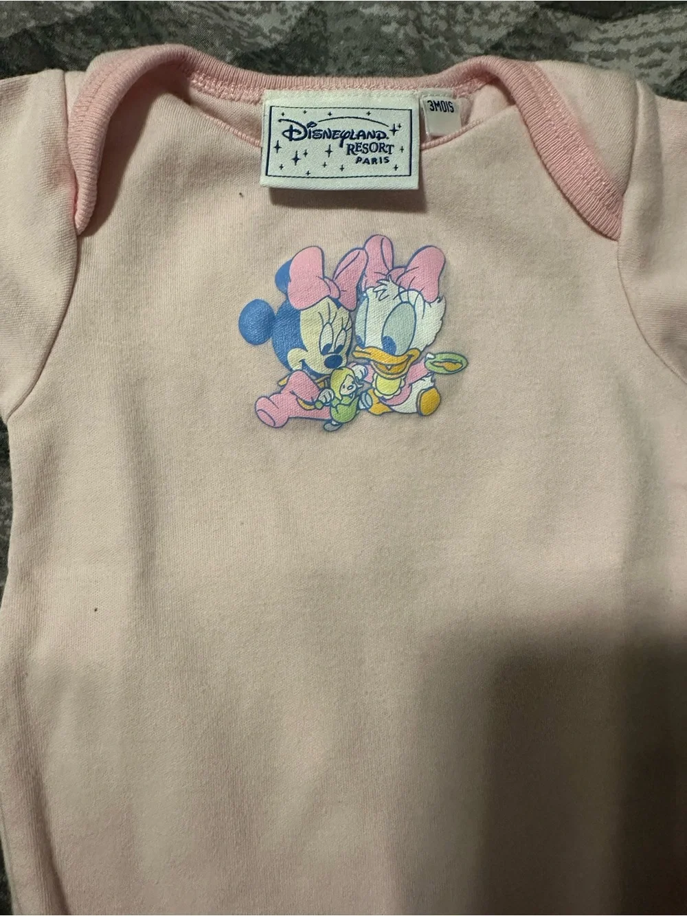 Disney Pink Minnie & Daisy Short-Sleeve One-Piece Bodysuit